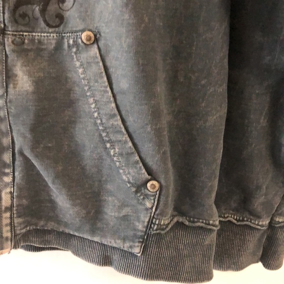 AquaVI Vintage Distressed Hoodie Large EUC - Picture 3 of 10